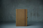 mini defter koyu kahve