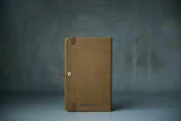 mini defter koyu kahve