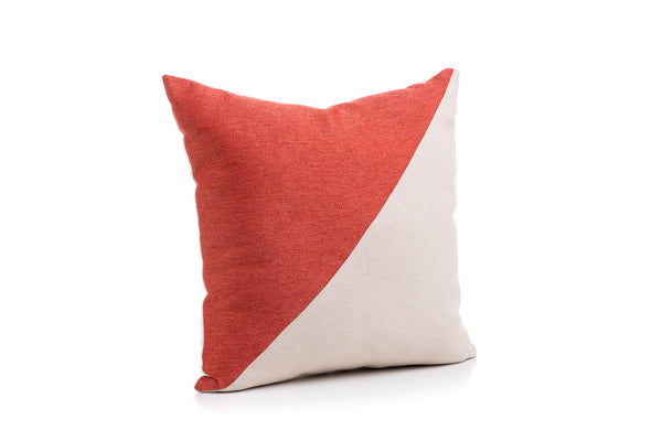 Wales Decorative Pillow Orange and Beige