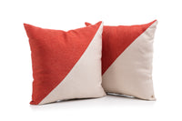 Wales Decorative Pillow Orange and Beige
